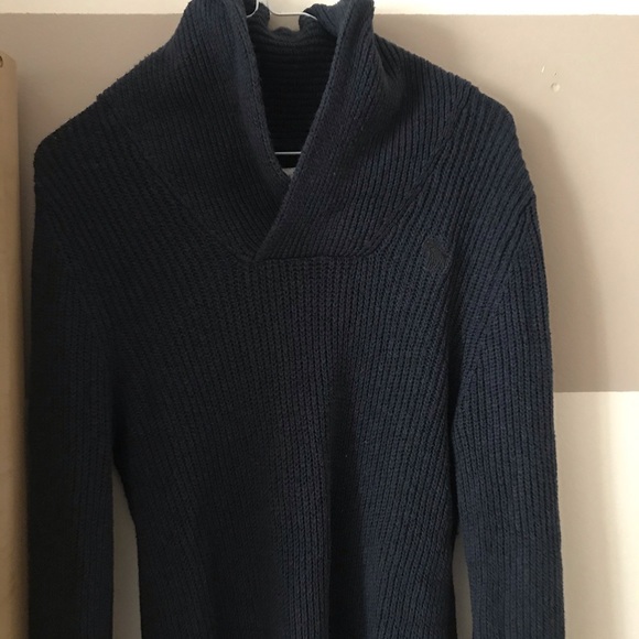 Abercrombie&Fitch -Men’s Navy Cowl Neck Sweater -M - Picture 6 of 7